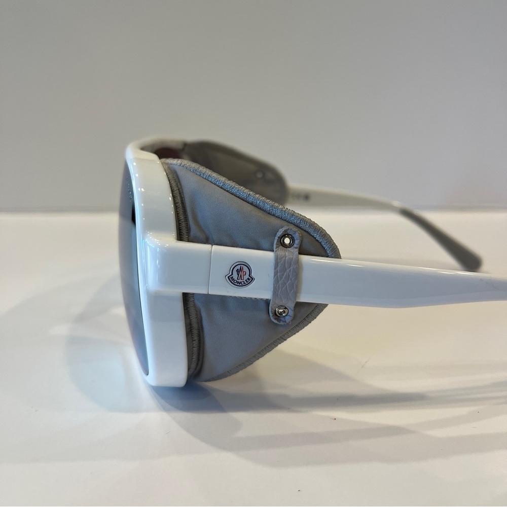 MONCLER “Diffractor” ML 0206 white shield sunglasses, 100% AUTHENTIC, NEW!! - Picture 4 of 11